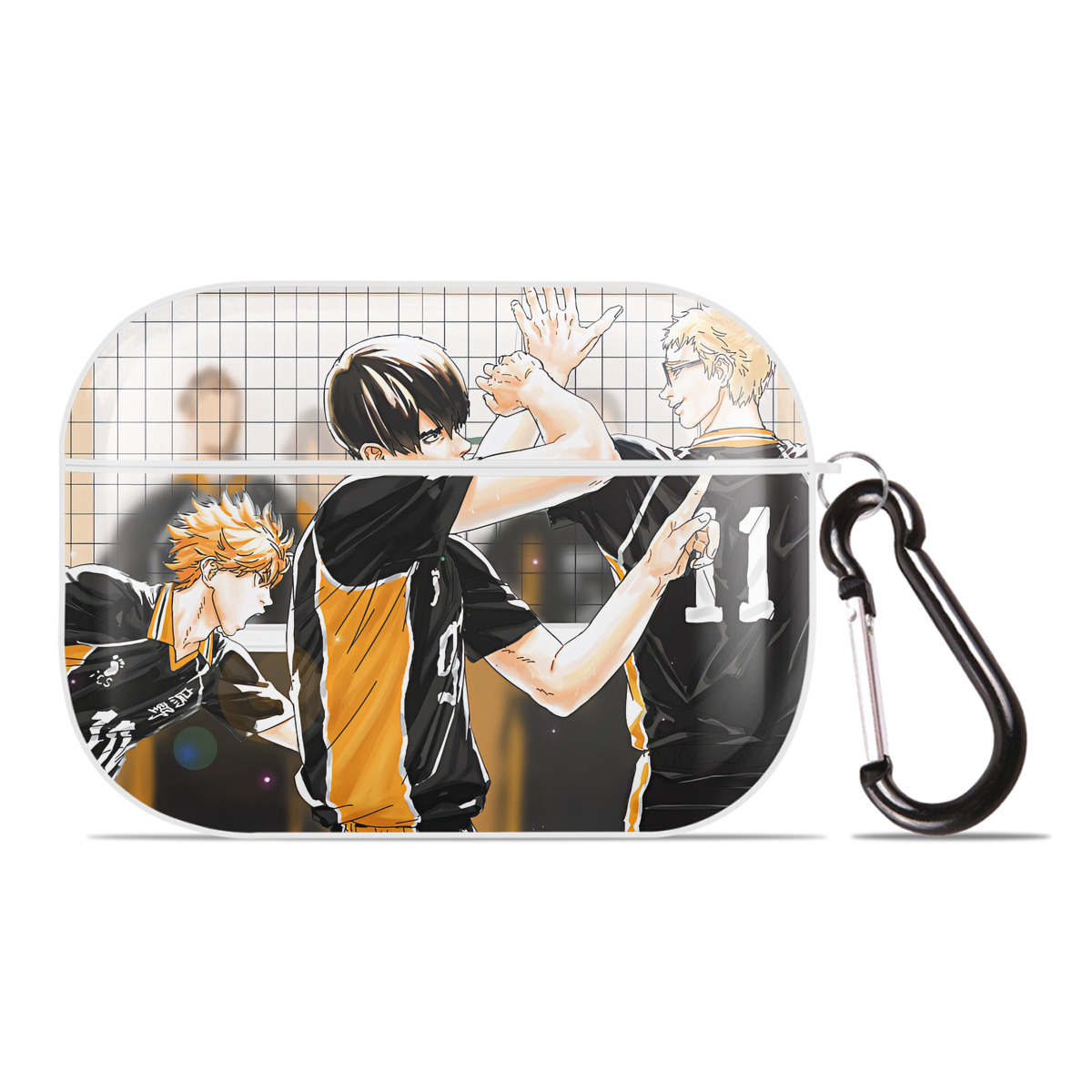 （画像用） ハイキュー!! Haikyu!! 【AirPods Pro用】ハードシェル保護ケース 耐衝撃・防指紋・カラビナ付き商品仕様