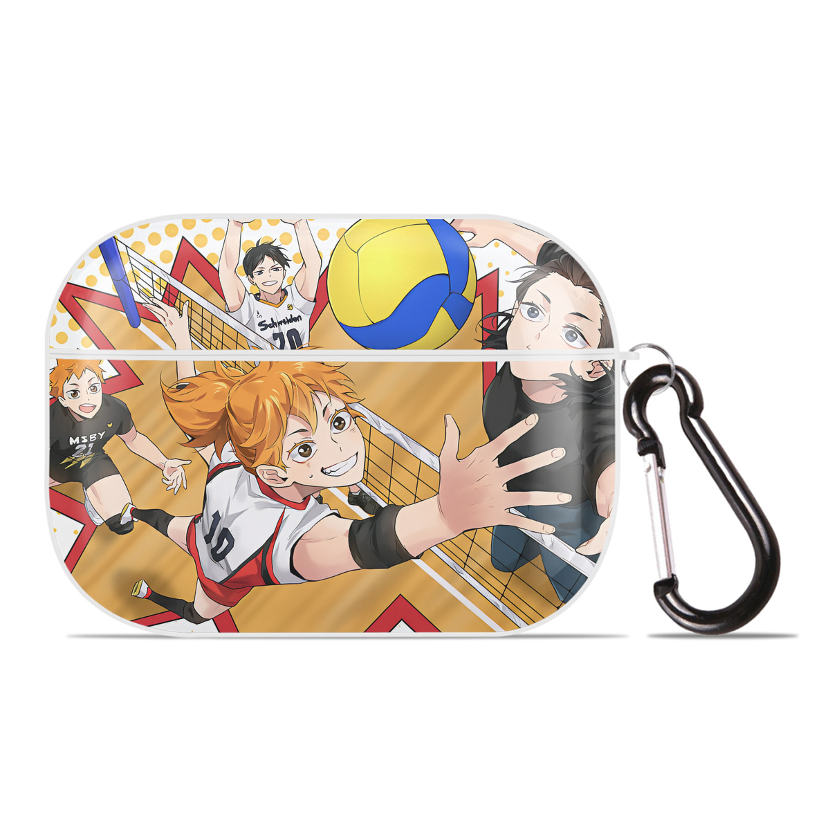 （画像用） ハイキュー!! Haikyu!! 【AirPods Pro用】ハードシェル保護ケース 耐衝撃・防指紋・カラビナ付き商品仕様