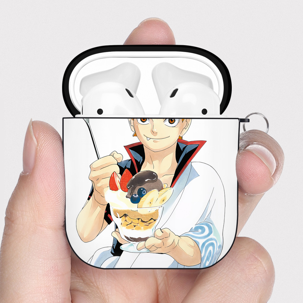 （画像用） ハイキュー!! Haikyu!! AirPods 第2世代保護ケース ハードシェル ブラック 耐衝撃・防指紋・カラビナ付き
