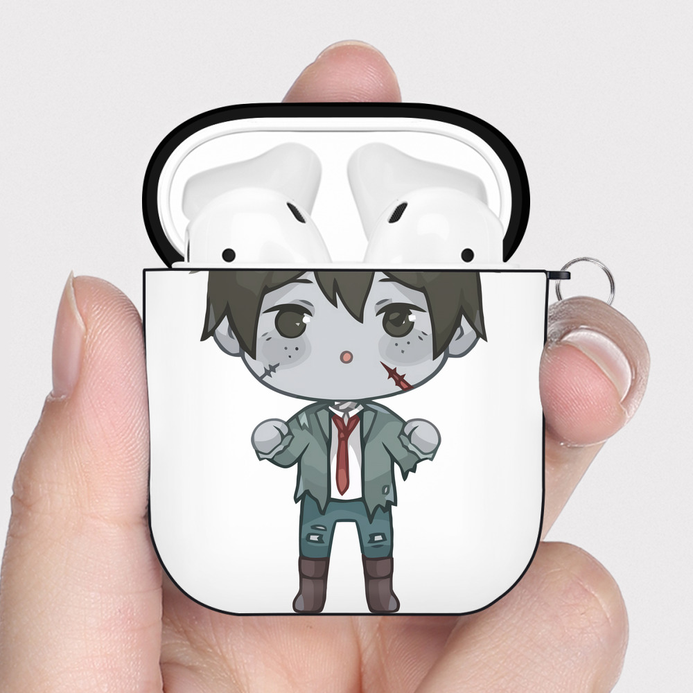 （画像用） ハイキュー!! Haikyu!! AirPods 第2世代保護ケース ハードシェル ブラック 耐衝撃・防指紋・カラビナ付き