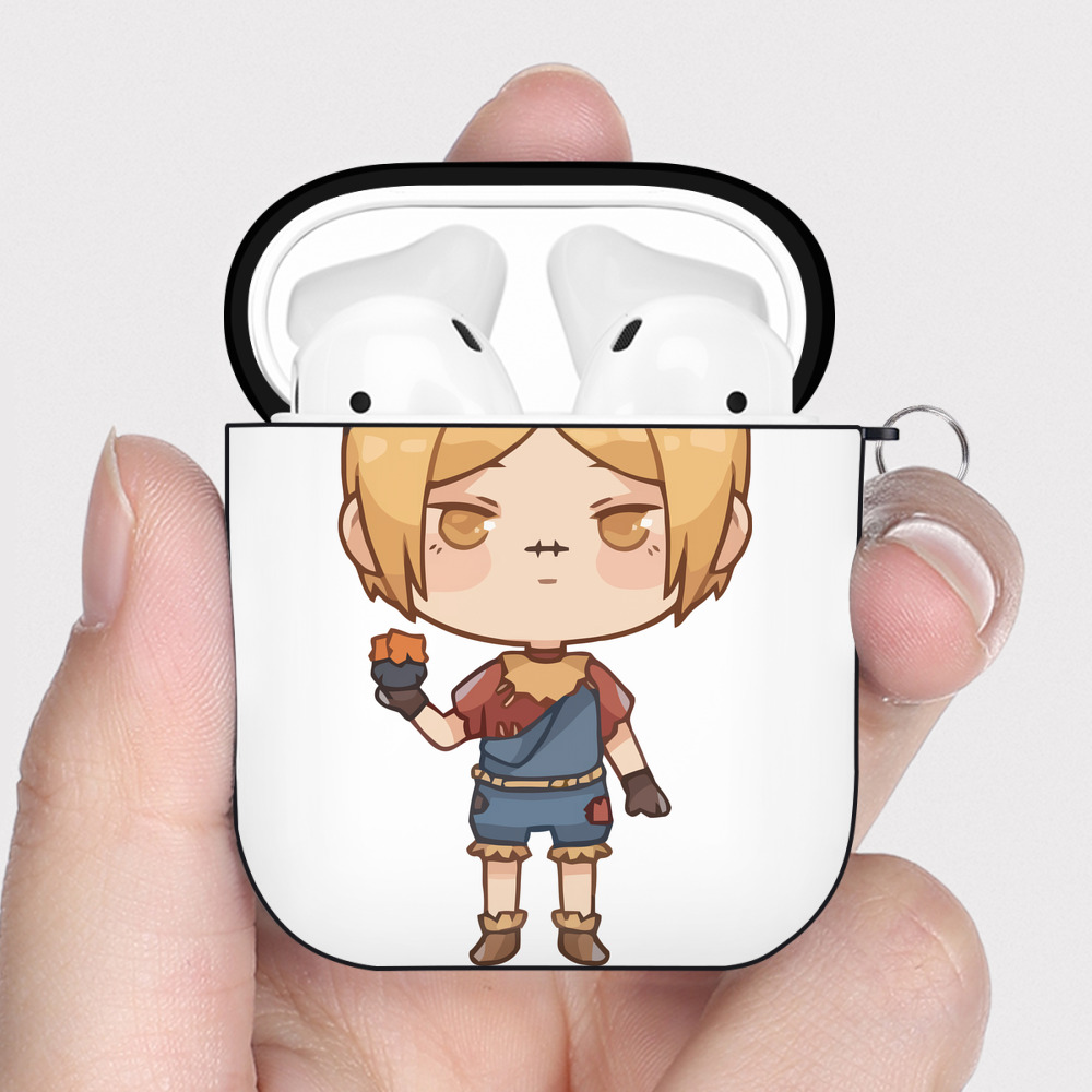 （画像用） ハイキュー!! Haikyu!! AirPods 第2世代保護ケース ハードシェル ブラック 耐衝撃・防指紋・カラビナ付き