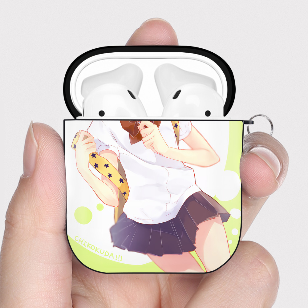 （画像用） ハイキュー!! Haikyu!! AirPods 第2世代保護ケース ハードシェル ブラック 耐衝撃・防指紋・カラビナ付き