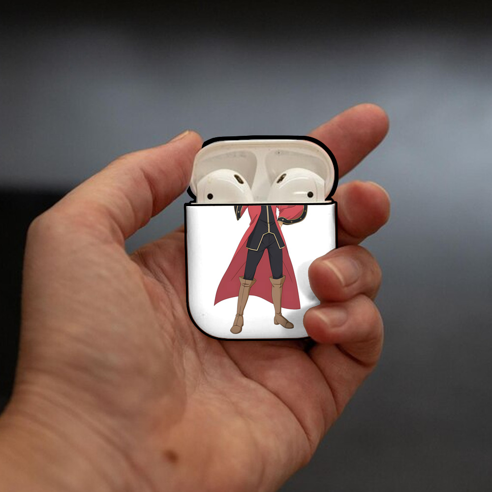 ハイキュー!! Haikyu!! AirPods 第2世代保護ケース ハードシェル ブラック 耐衝撃・防指紋・カラビナ付き