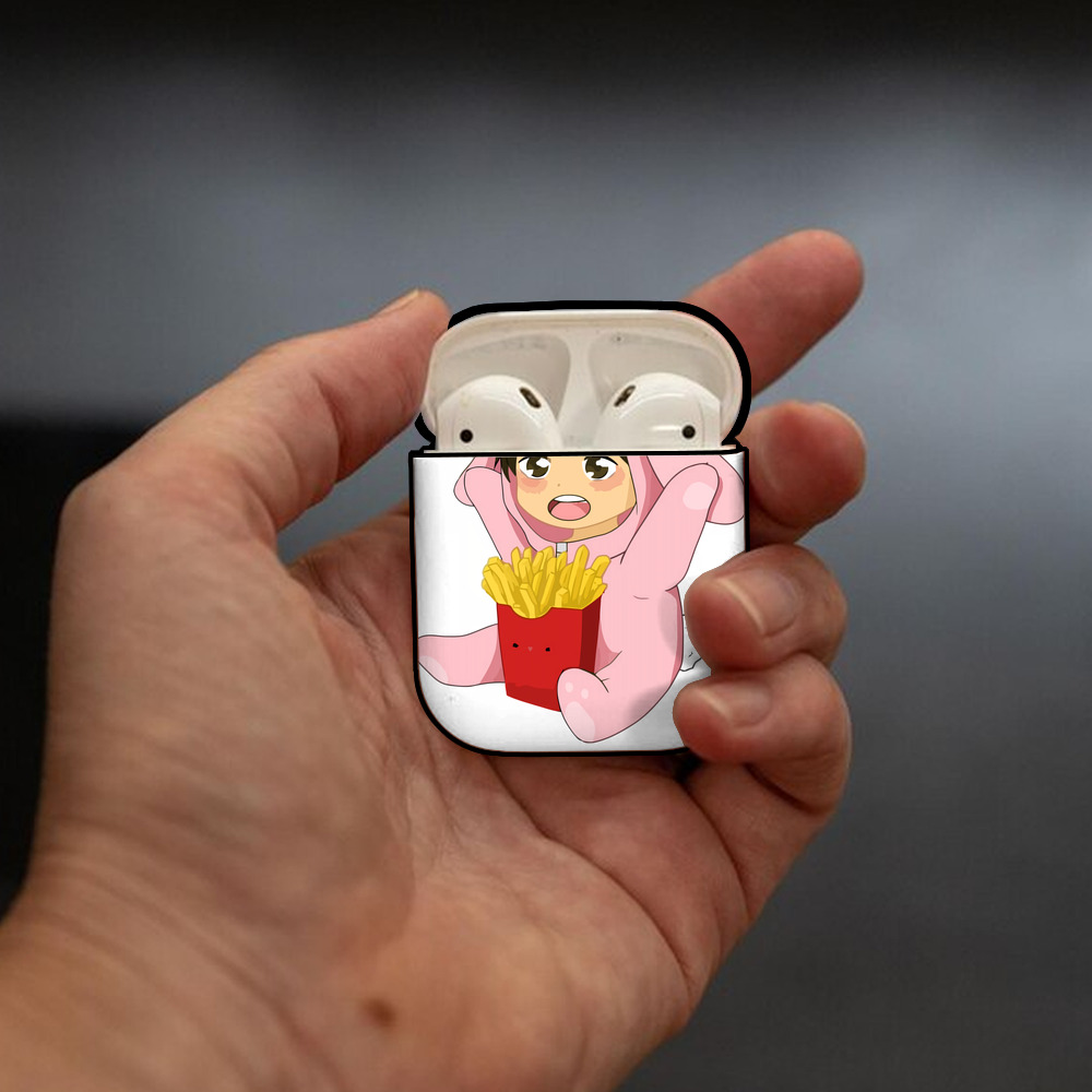 ハイキュー!! Haikyu!! AirPods 第2世代保護ケース ハードシェル ブラック 耐衝撃・防指紋・カラビナ付き