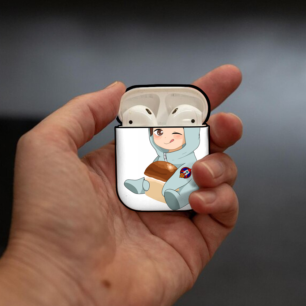 ハイキュー!! Haikyu!! AirPods 第2世代保護ケース ハードシェル ブラック 耐衝撃・防指紋・カラビナ付き