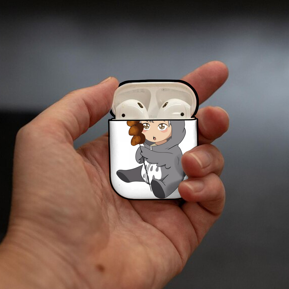 ハイキュー!! Haikyu!! AirPods 第2世代保護ケース ハードシェル ブラック 耐衝撃・防指紋・カラビナ付き