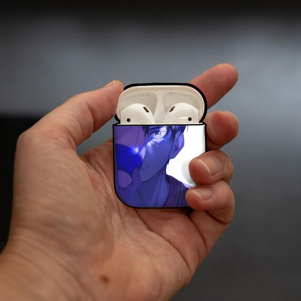 ハイキュー!! Haikyu!! AirPods 第2世代保護ケース ハードシェル ブラック 耐衝撃・防指紋・カラビナ付き