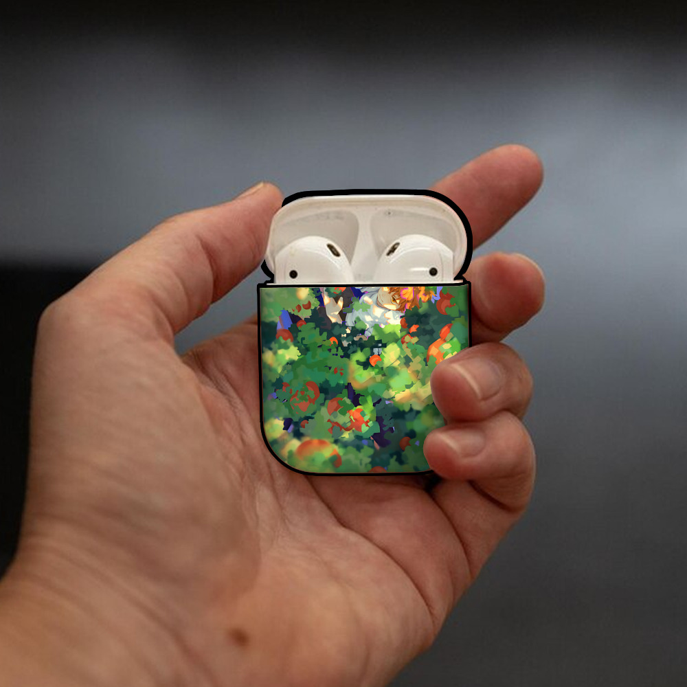 ハイキュー!! Haikyu!! AirPods 第2世代保護ケース ハードシェル ブラック 耐衝撃・防指紋・カラビナ付き