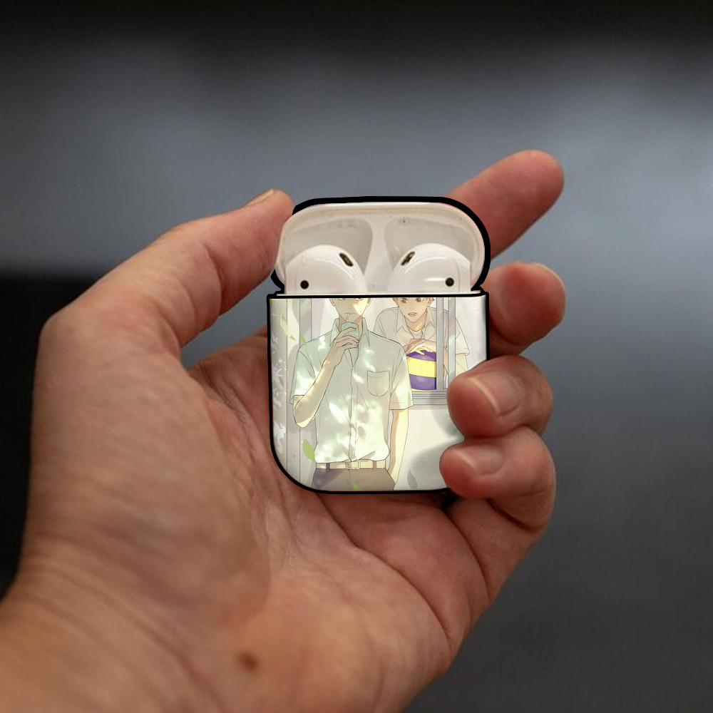 ハイキュー!! Haikyu!! AirPods 第2世代保護ケース ハードシェル ブラック 耐衝撃・防指紋・カラビナ付き