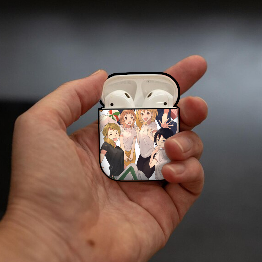 ハイキュー!! Haikyu!! AirPods 第2世代保護ケース ハードシェル ブラック 耐衝撃・防指紋・カラビナ付き