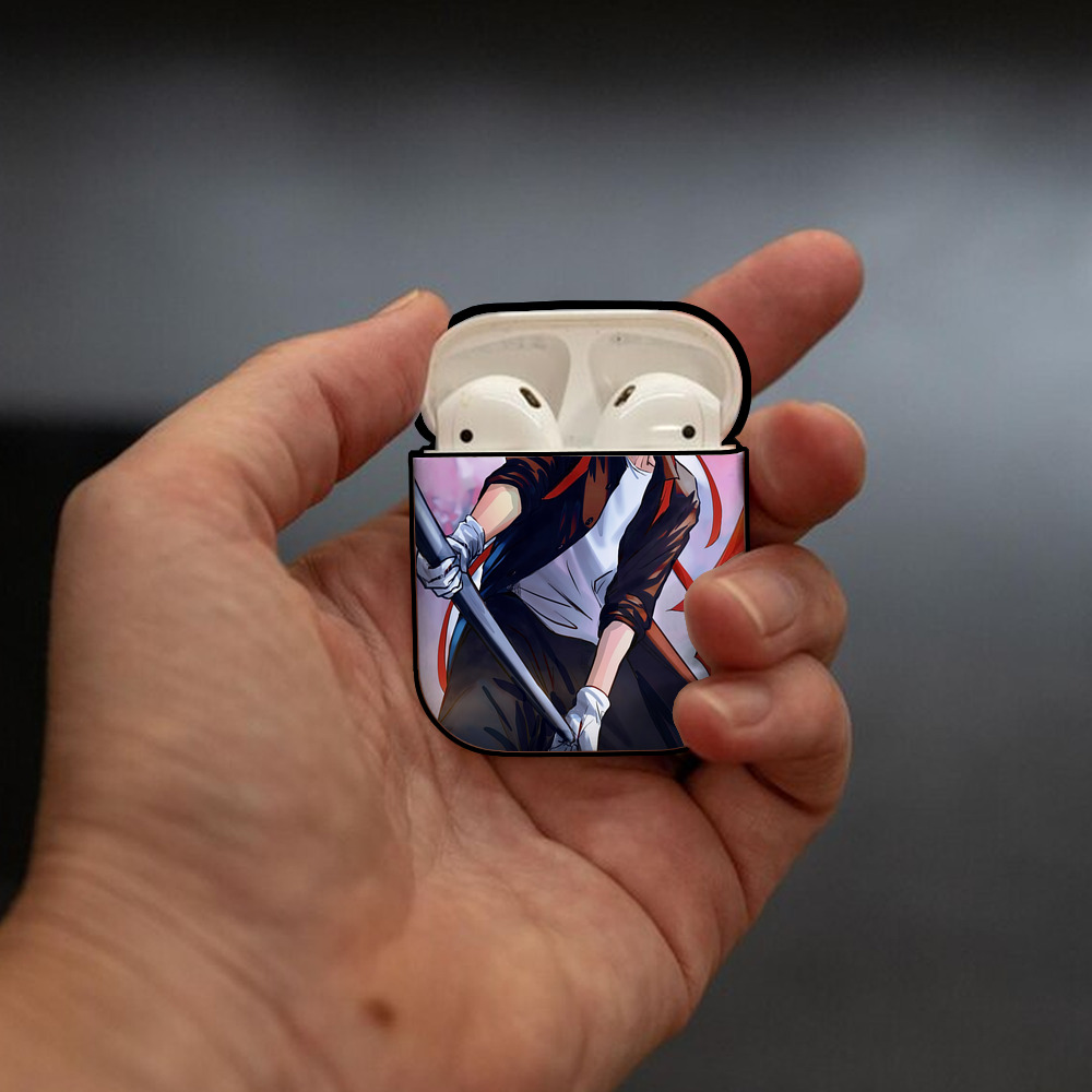 ハイキュー!! Haikyu!! AirPods 第2世代保護ケース ハードシェル ブラック 耐衝撃・防指紋・カラビナ付き