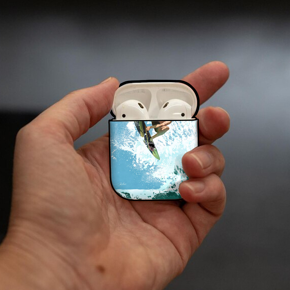ハイキュー!! Haikyu!! AirPods 第2世代保護ケース ハードシェル ブラック 耐衝撃・防指紋・カラビナ付き