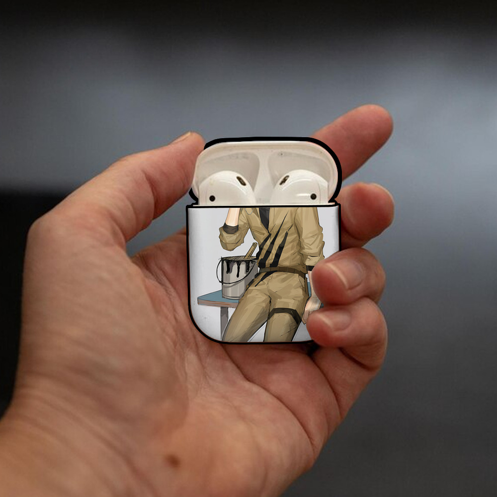 ハイキュー!! Haikyu!! AirPods 第2世代保護ケース ハードシェル ブラック 耐衝撃・防指紋・カラビナ付き