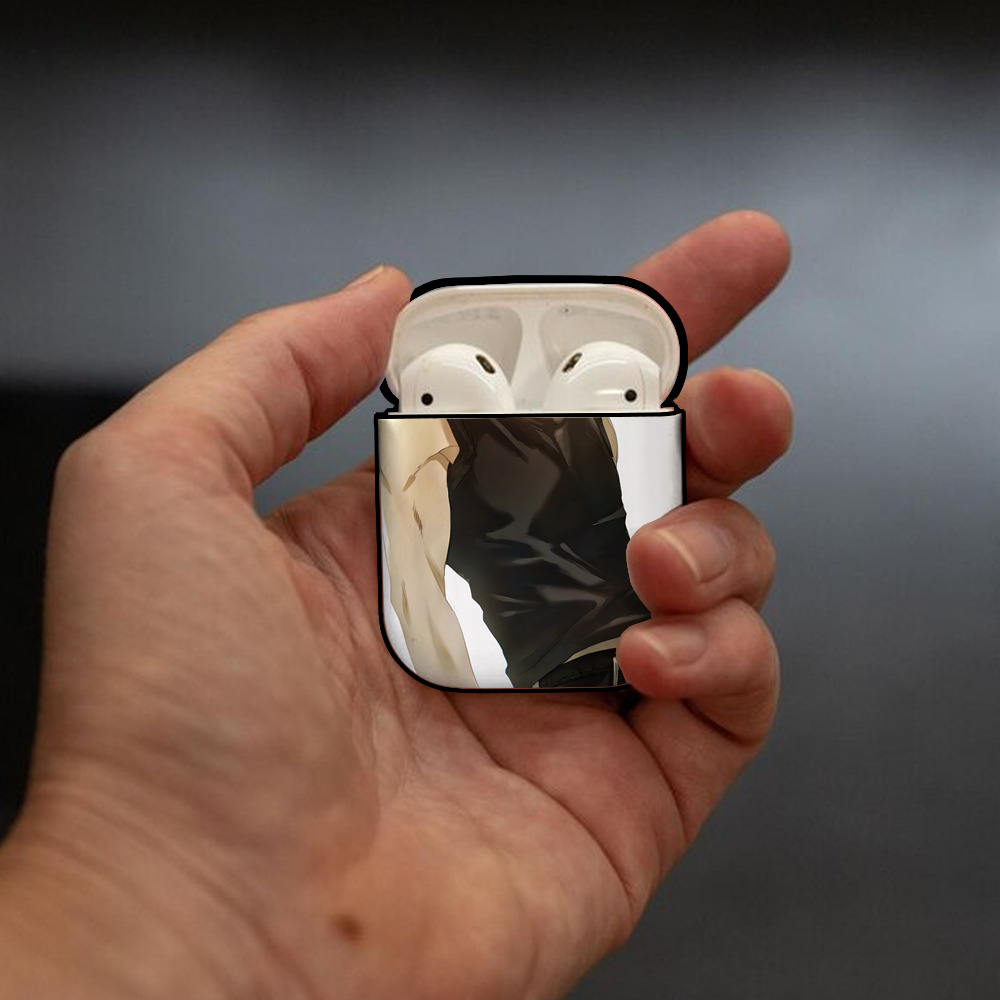 ハイキュー!! Haikyu!! AirPods 第2世代保護ケース ハードシェル ブラック 耐衝撃・防指紋・カラビナ付き
