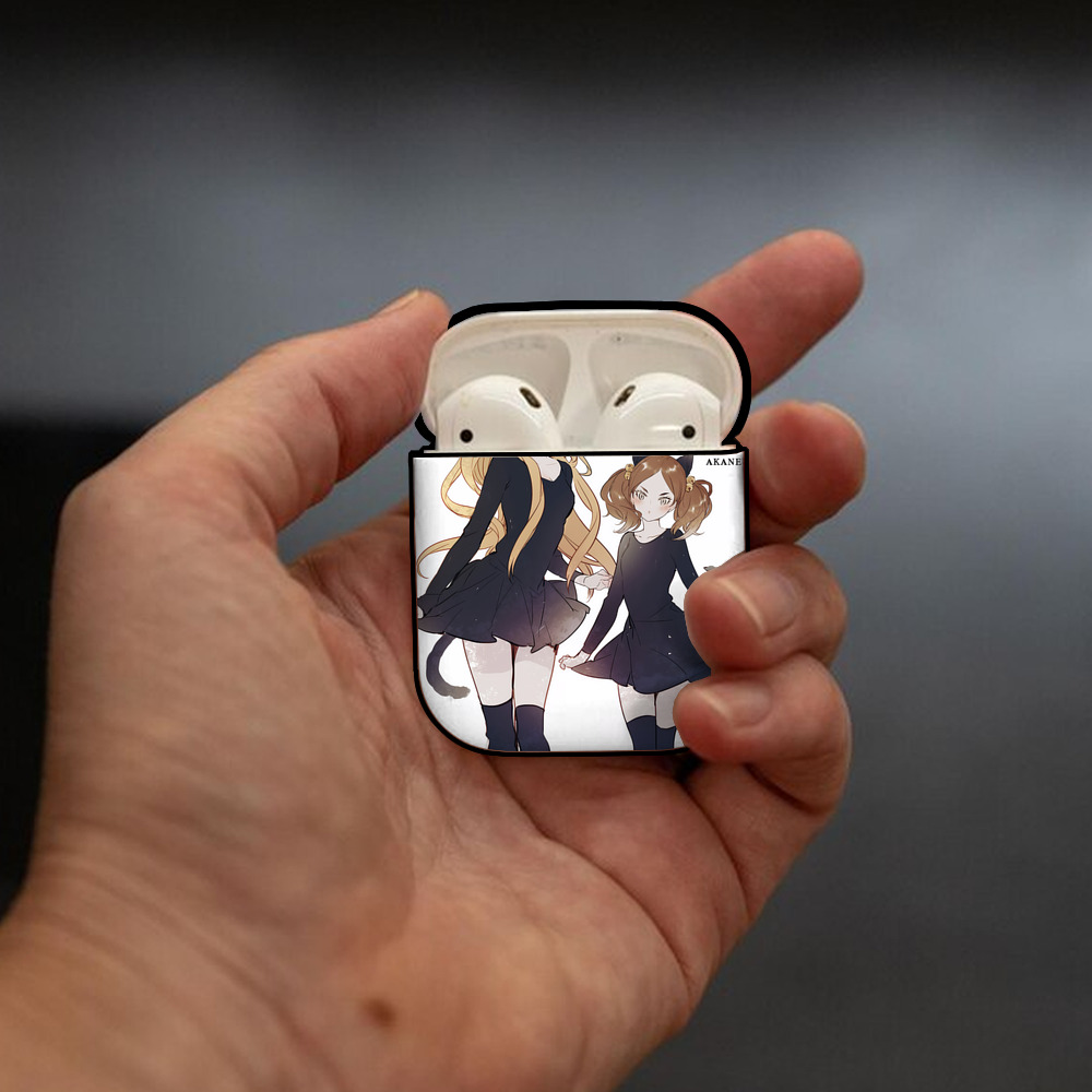 ハイキュー!! Haikyu!! AirPods 第2世代保護ケース ハードシェル ブラック 耐衝撃・防指紋・カラビナ付き