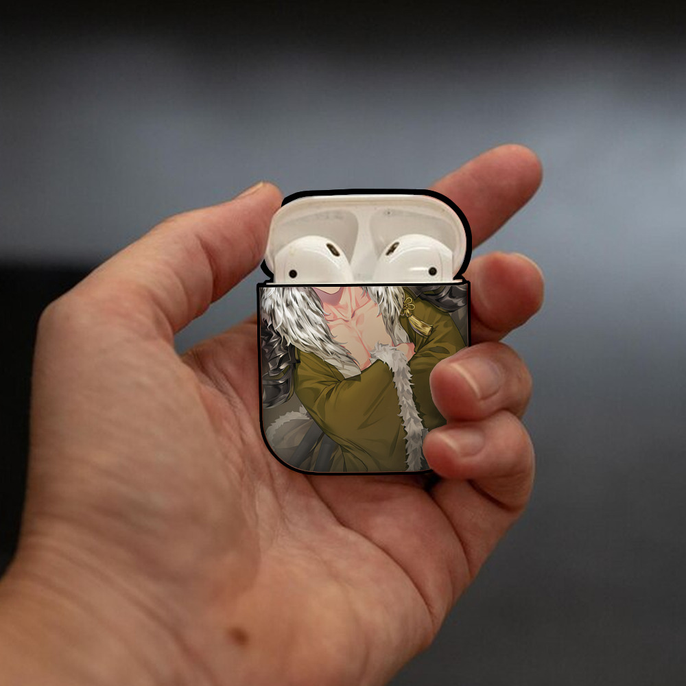 ハイキュー!! Haikyu!! AirPods 第2世代保護ケース ハードシェル ブラック 耐衝撃・防指紋・カラビナ付き