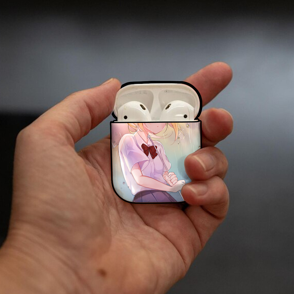 ハイキュー!! Haikyu!! AirPods 第2世代保護ケース ハードシェル ブラック 耐衝撃・防指紋・カラビナ付き