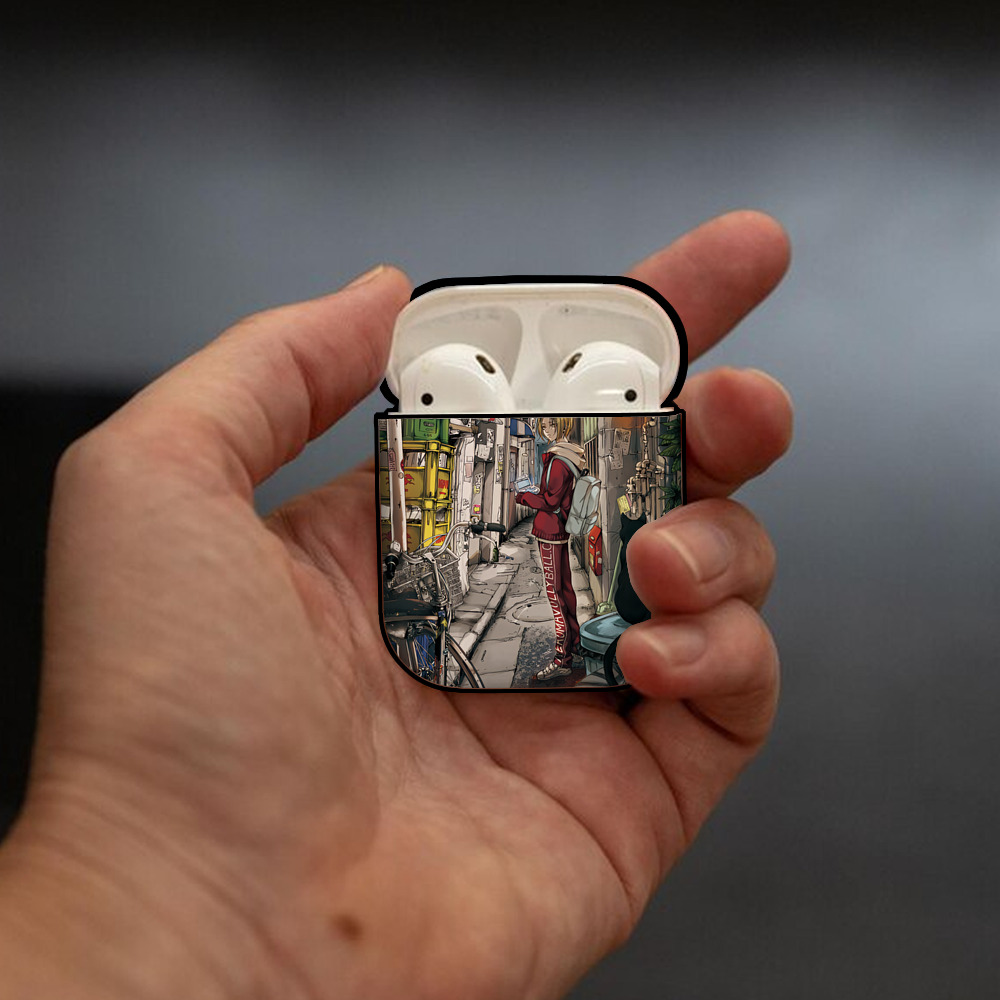 ハイキュー!! Haikyu!! AirPods 第2世代保護ケース ハードシェル ブラック 耐衝撃・防指紋・カラビナ付き