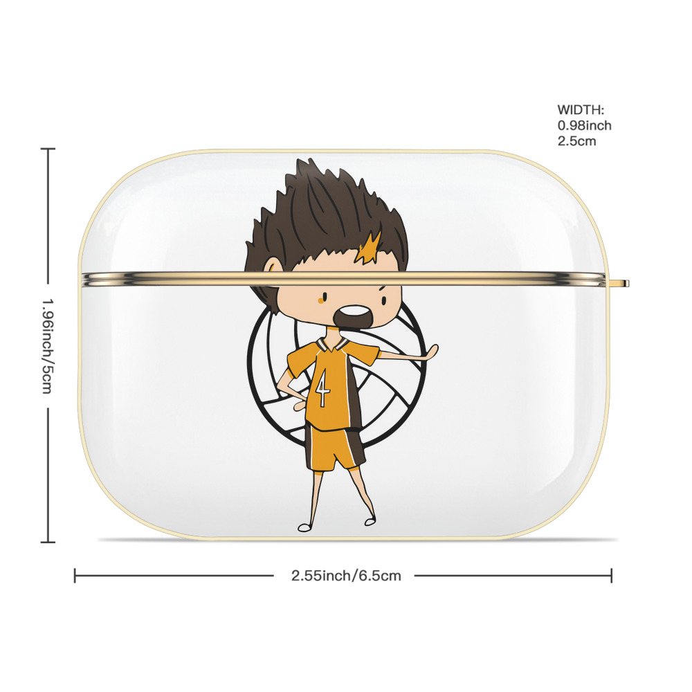 ハイキュー!! Haikyu!! 【AirPods Pro用】ハードシェル保護ケース｜耐衝撃・防指紋・カラビナ付き商品仕様