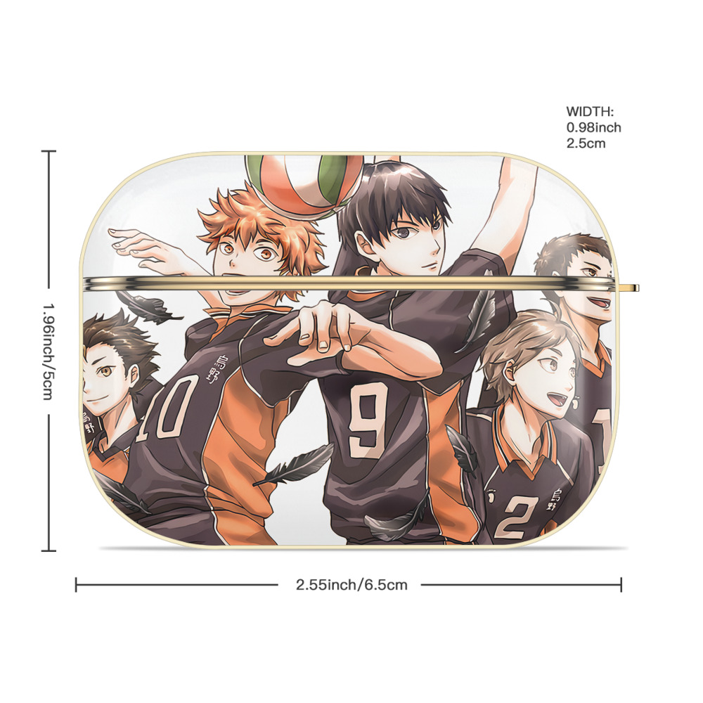ハイキュー!! Haikyu!! 【AirPods Pro用】ハードシェル保護ケース｜耐衝撃・防指紋・カラビナ付き商品仕様