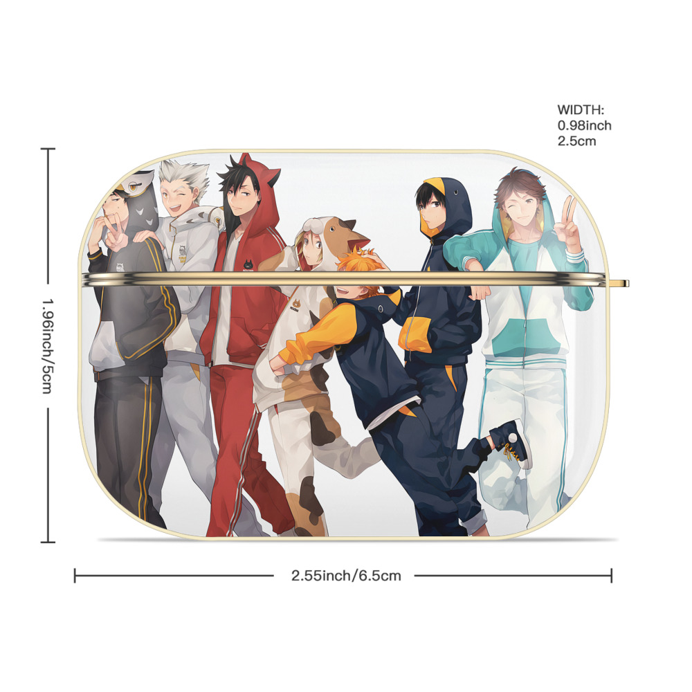 ハイキュー!! Haikyu!! 【AirPods Pro用】ハードシェル保護ケース｜耐衝撃・防指紋・カラビナ付き商品仕様
