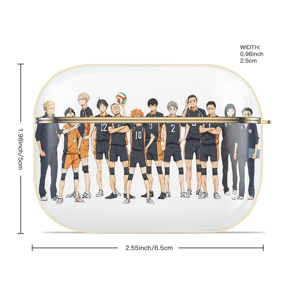 ハイキュー!! Haikyu!! 【AirPods Pro用】ハードシェル保護ケース｜耐衝撃・防指紋・カラビナ付き商品仕様