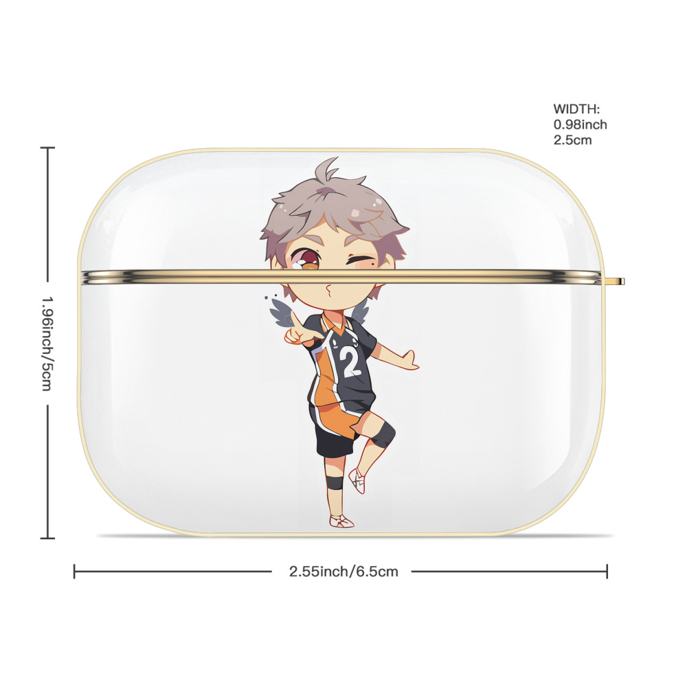 ハイキュー!! Haikyu!! 【AirPods Pro用】ハードシェル保護ケース｜耐衝撃・防指紋・カラビナ付き商品仕様