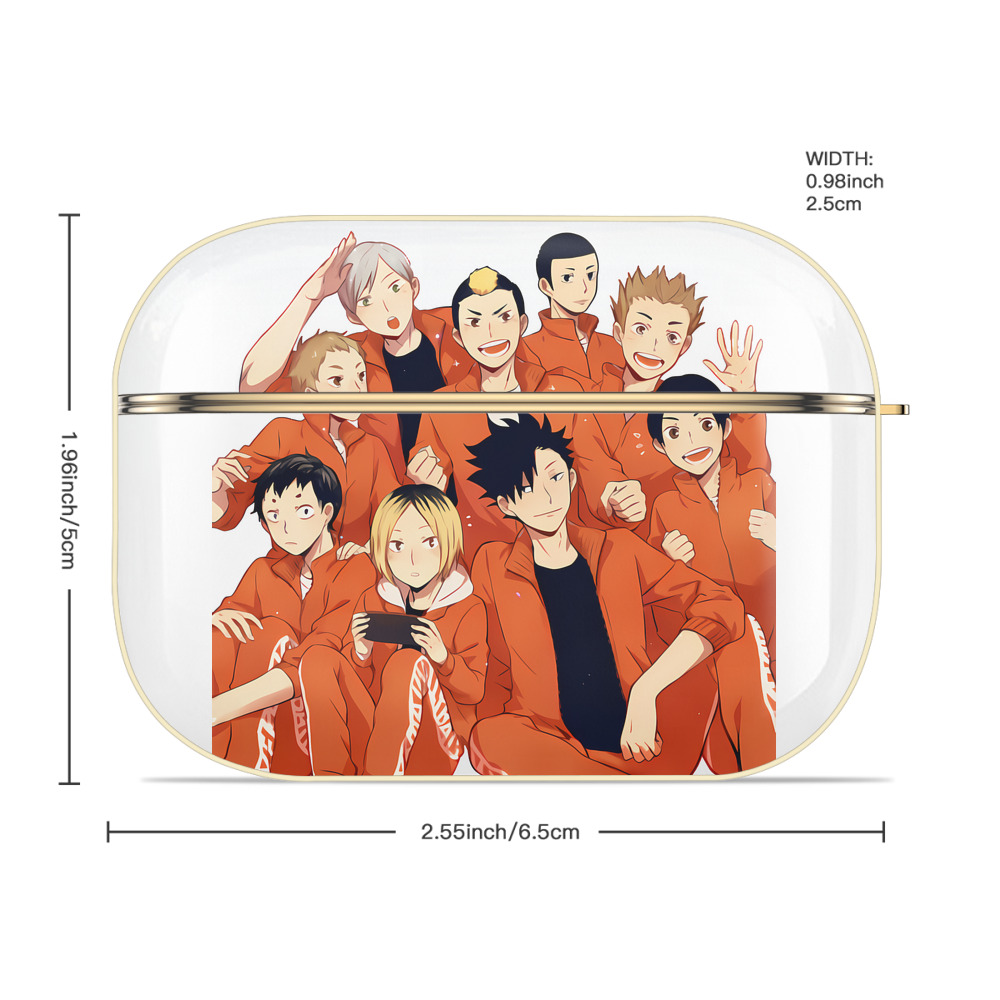 ハイキュー!! Haikyu!! 【AirPods Pro用】ハードシェル保護ケース｜耐衝撃・防指紋・カラビナ付き商品仕様