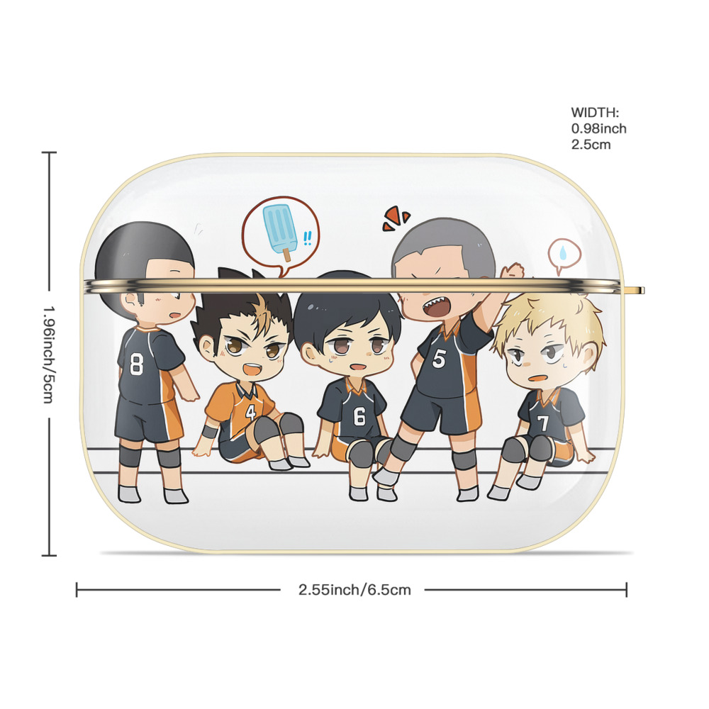 ハイキュー!! Haikyu!! 【AirPods Pro用】ハードシェル保護ケース｜耐衝撃・防指紋・カラビナ付き商品仕様