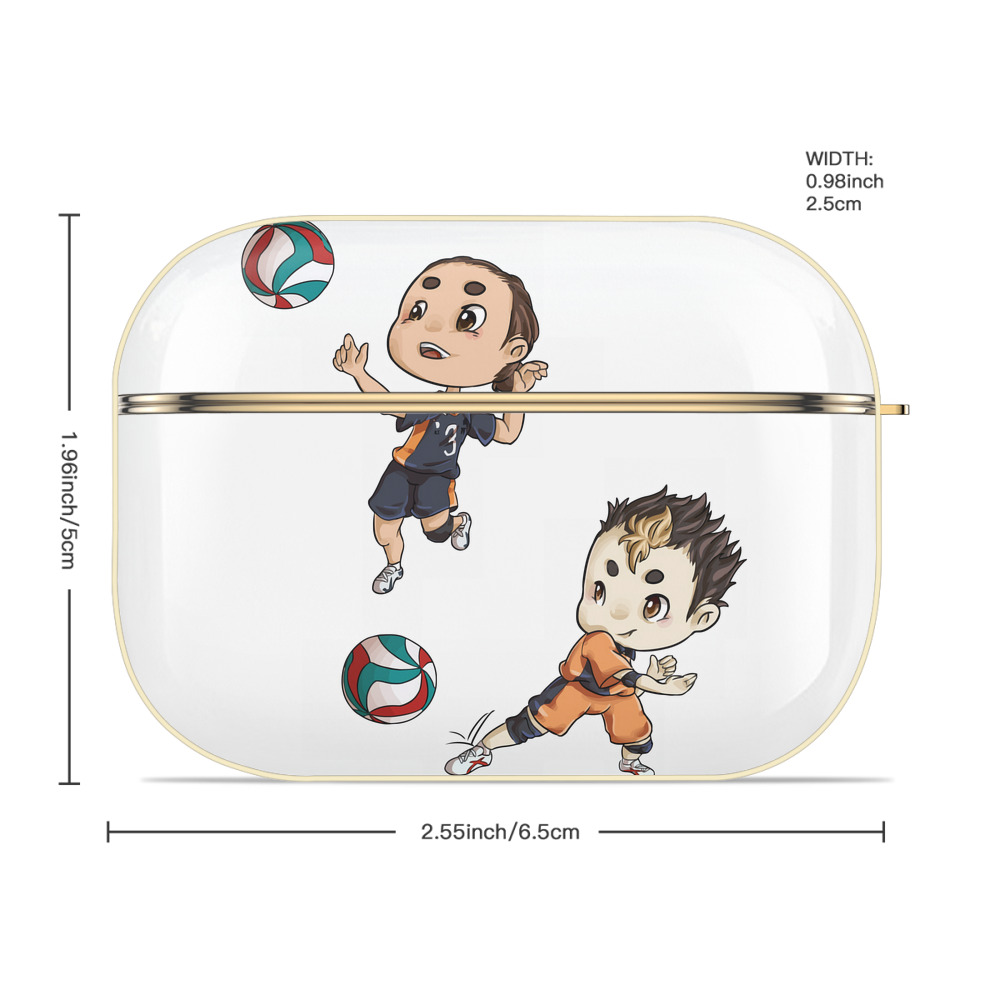 ハイキュー!! Haikyu!! 【AirPods Pro用】ハードシェル保護ケース｜耐衝撃・防指紋・カラビナ付き商品仕様