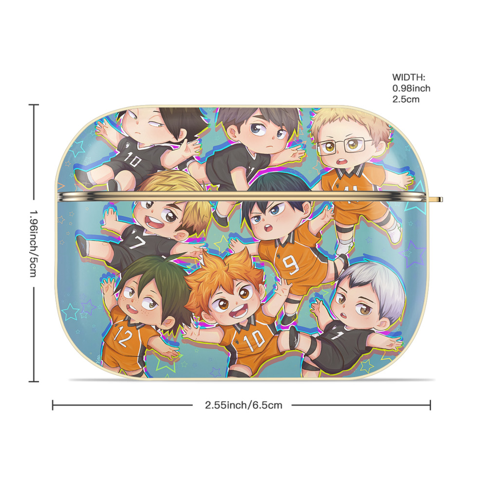 ハイキュー!! Haikyu!! 【AirPods Pro用】ハードシェル保護ケース｜耐衝撃・防指紋・カラビナ付き商品仕様