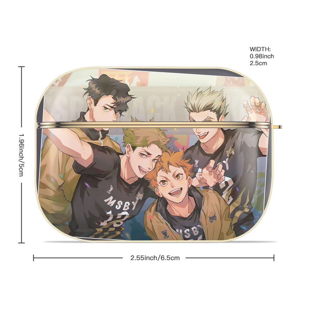ハイキュー!! Haikyu!! 【AirPods Pro用】ハードシェル保護ケース｜耐衝撃・防指紋・カラビナ付き商品仕様