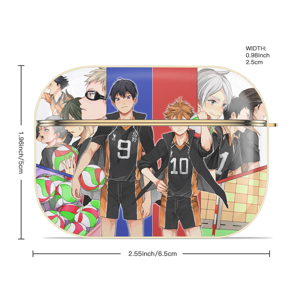 ハイキュー!! Haikyu!! 【AirPods Pro用】ハードシェル保護ケース｜耐衝撃・防指紋・カラビナ付き商品仕様