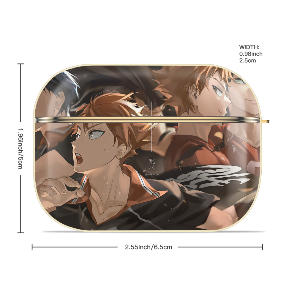 ハイキュー!! Haikyu!! 【AirPods Pro用】ハードシェル保護ケース｜耐衝撃・防指紋・カラビナ付き商品仕様