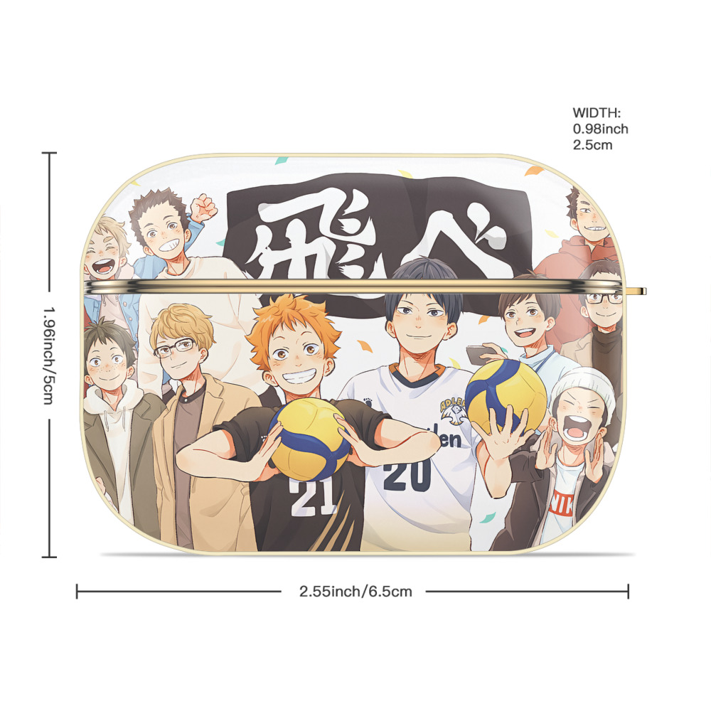 ハイキュー!! Haikyu!! 【AirPods Pro用】ハードシェル保護ケース｜耐衝撃・防指紋・カラビナ付き商品仕様