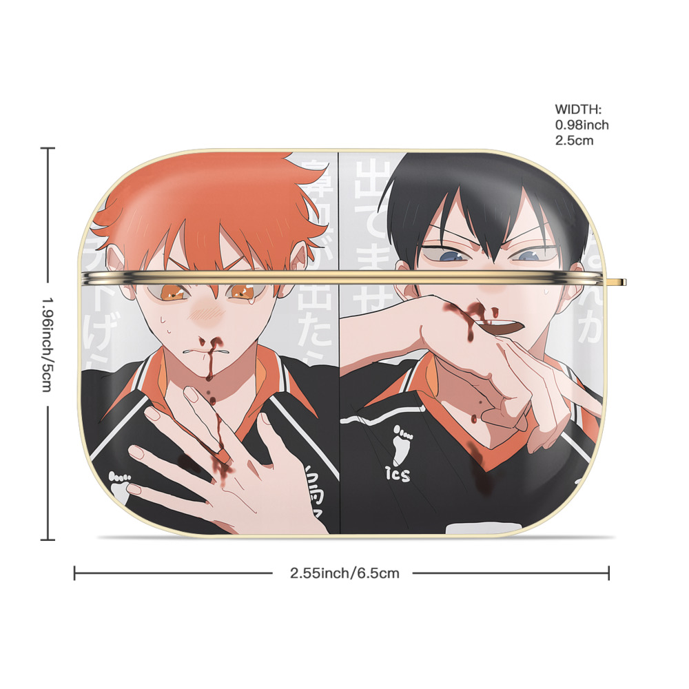 ハイキュー!! Haikyu!! 【AirPods Pro用】ハードシェル保護ケース｜耐衝撃・防指紋・カラビナ付き商品仕様