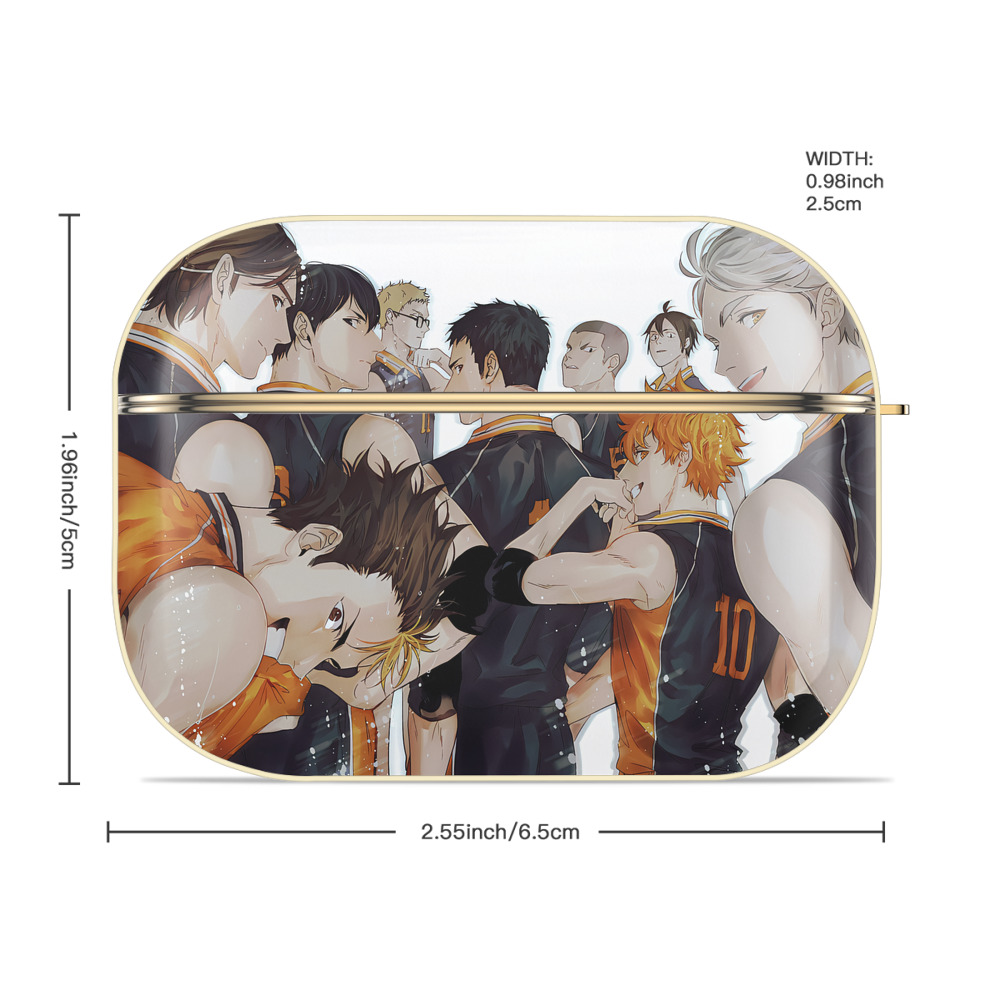 ハイキュー!! Haikyu!! 【AirPods Pro用】ハードシェル保護ケース｜耐衝撃・防指紋・カラビナ付き商品仕様