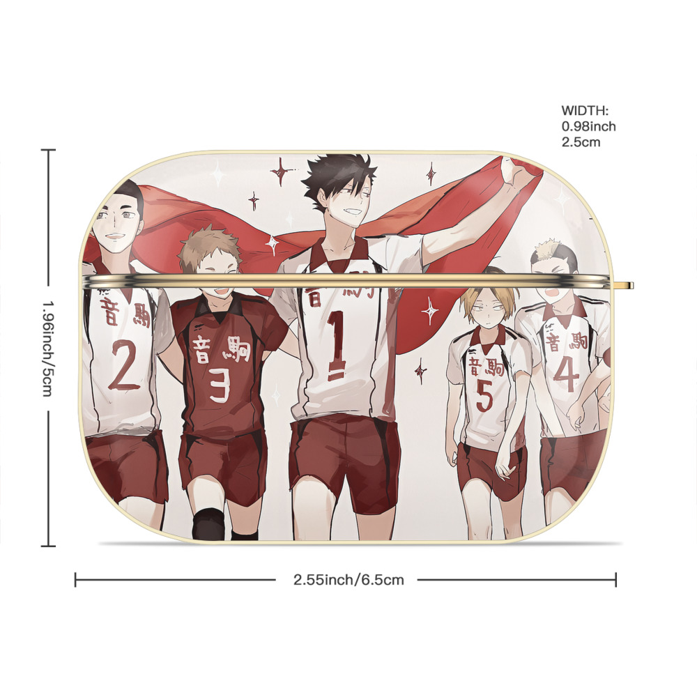 ハイキュー!! Haikyu!! 【AirPods Pro用】ハードシェル保護ケース｜耐衝撃・防指紋・カラビナ付き商品仕様