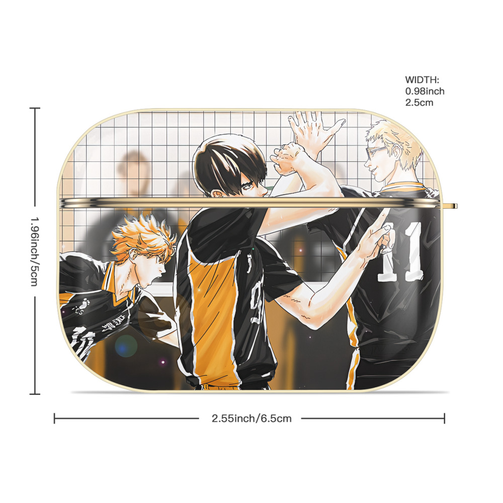 ハイキュー!! Haikyu!! 【AirPods Pro用】ハードシェル保護ケース｜耐衝撃・防指紋・カラビナ付き商品仕様