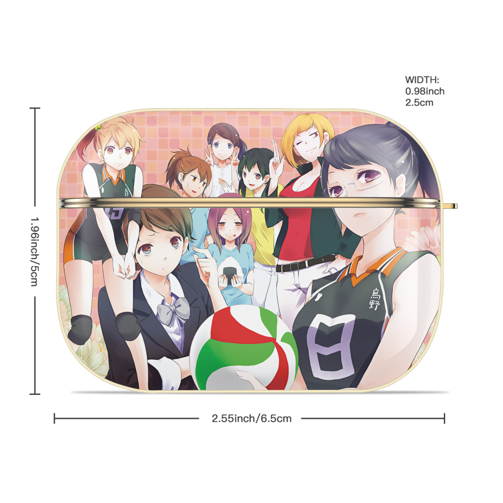 ハイキュー!! Haikyu!! 【AirPods Pro用】ハードシェル保護ケース｜耐衝撃・防指紋・カラビナ付き商品仕様