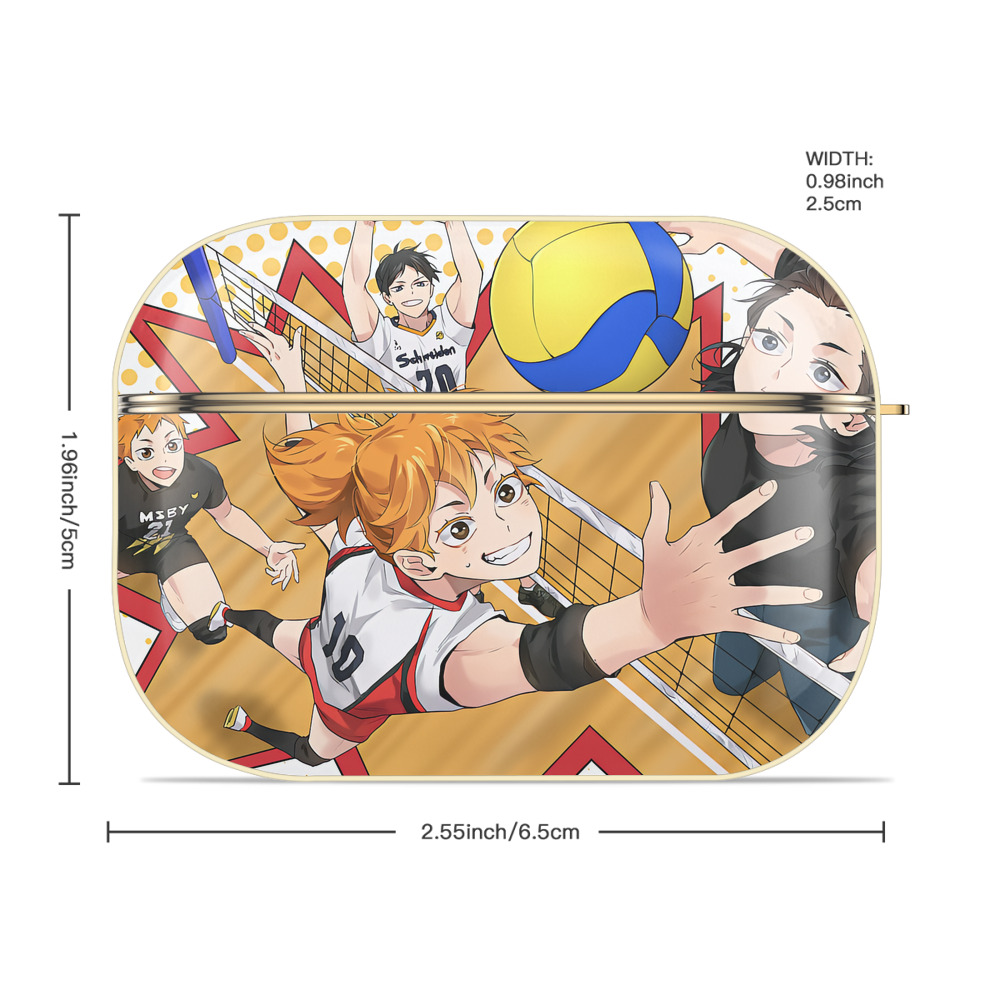 ハイキュー!! Haikyu!! 【AirPods Pro用】ハードシェル保護ケース｜耐衝撃・防指紋・カラビナ付き商品仕様