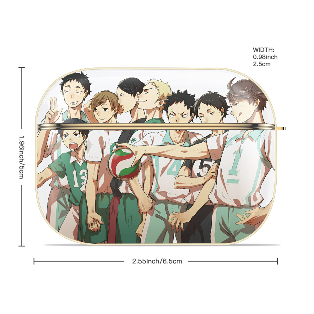 ハイキュー!! Haikyu!! 【AirPods Pro用】ハードシェル保護ケース｜耐衝撃・防指紋・カラビナ付き商品仕様