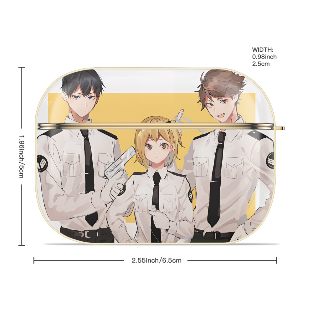 ハイキュー!! Haikyu!! 【AirPods Pro用】ハードシェル保護ケース｜耐衝撃・防指紋・カラビナ付き商品仕様