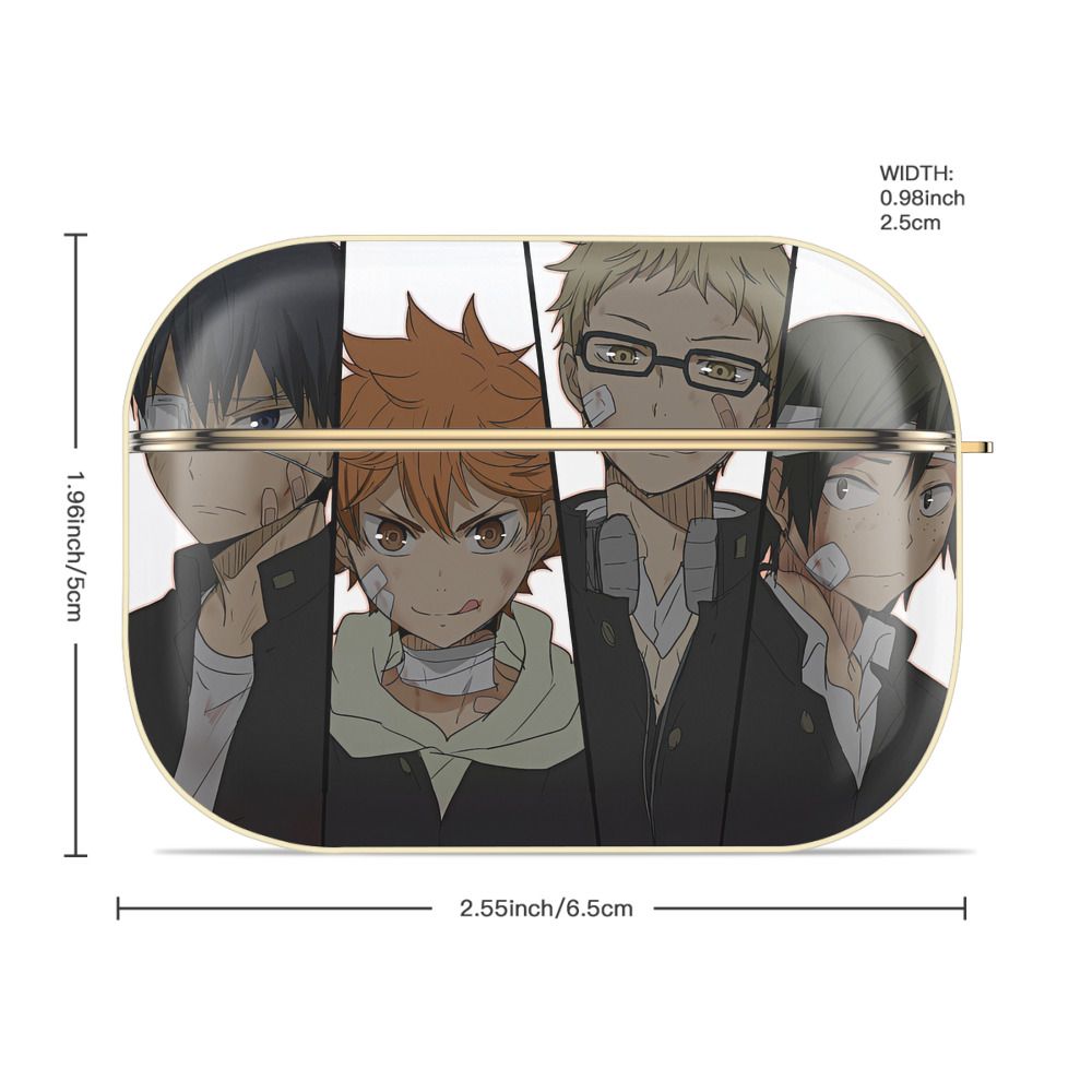 ハイキュー!! Haikyu!! 【AirPods Pro用】ハードシェル保護ケース｜耐衝撃・防指紋・カラビナ付き商品仕様