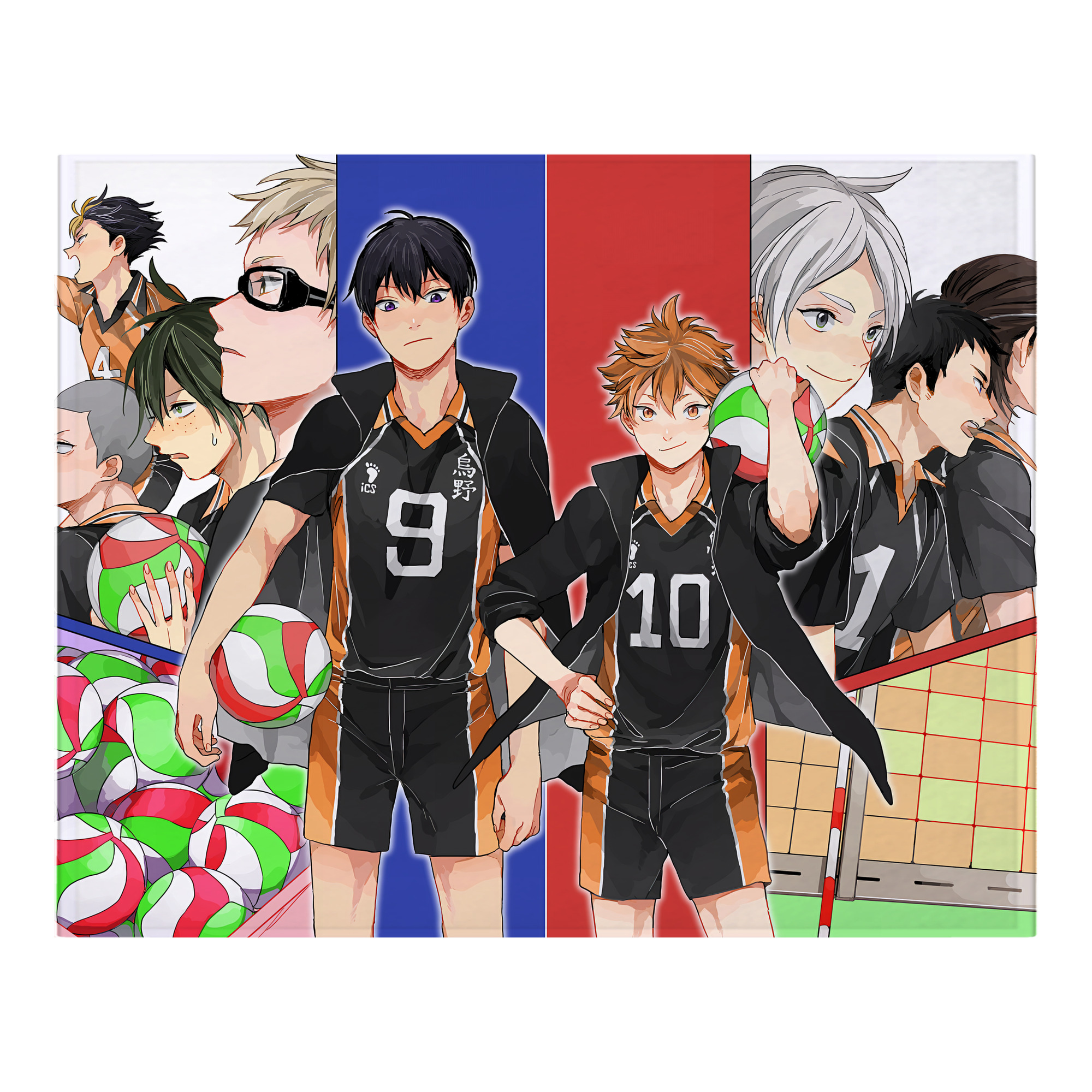 （画像用） ハイキュー!! Haikyu!! フランネルブランケット・多サイズ対応（横型）